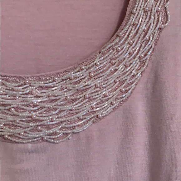 Soft Pink Embellished Tee - Picture 4 of 7